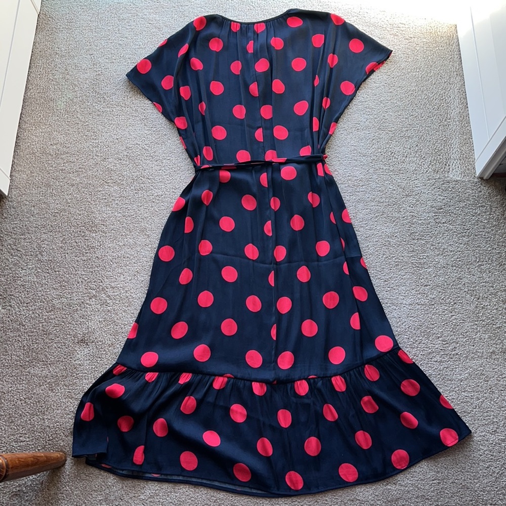 NWT Banana Republic Midi Dress with Polka Dots - Picture 5 of 7